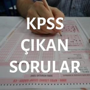 KPSS Çıkan Sorular